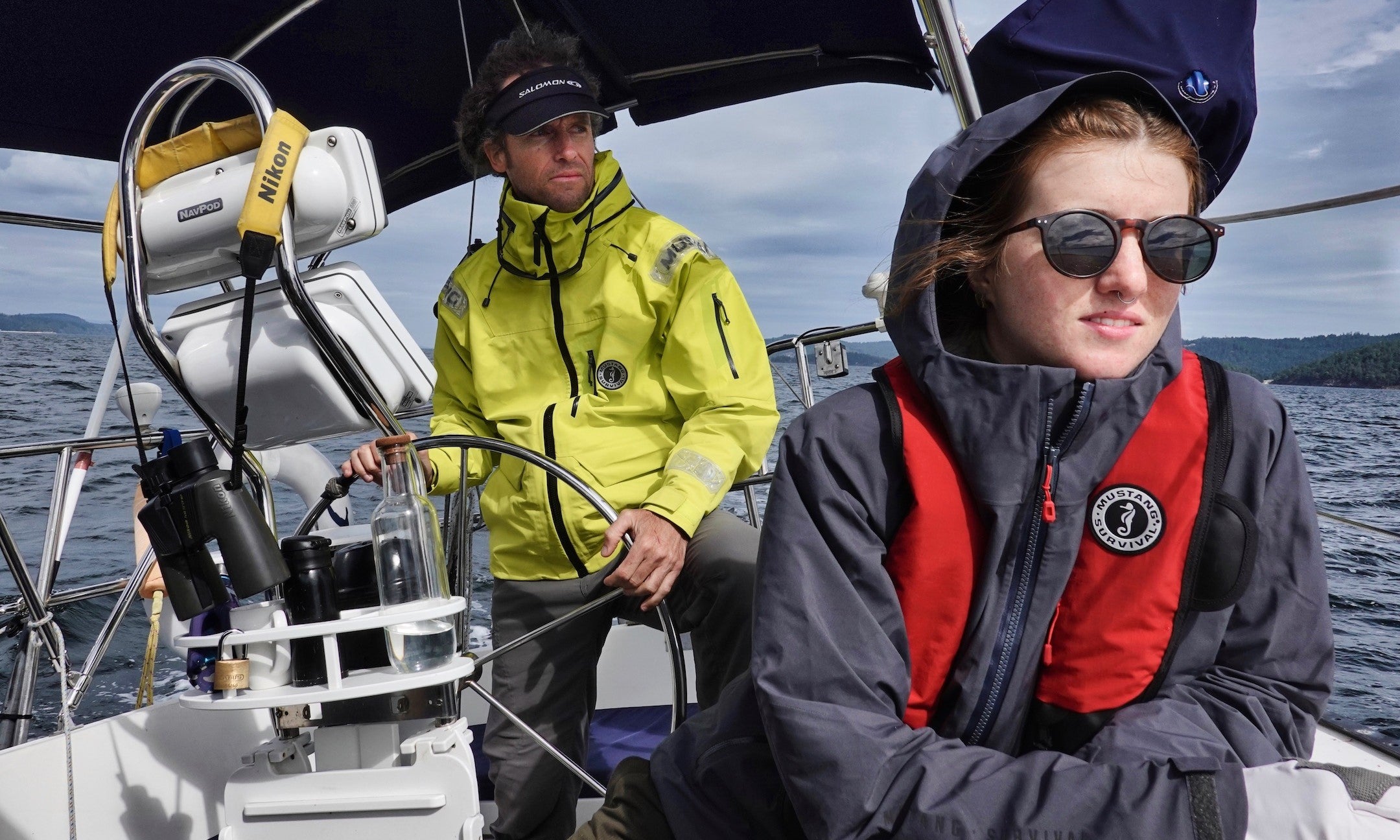jayme moye and francois navigate the gulf islands