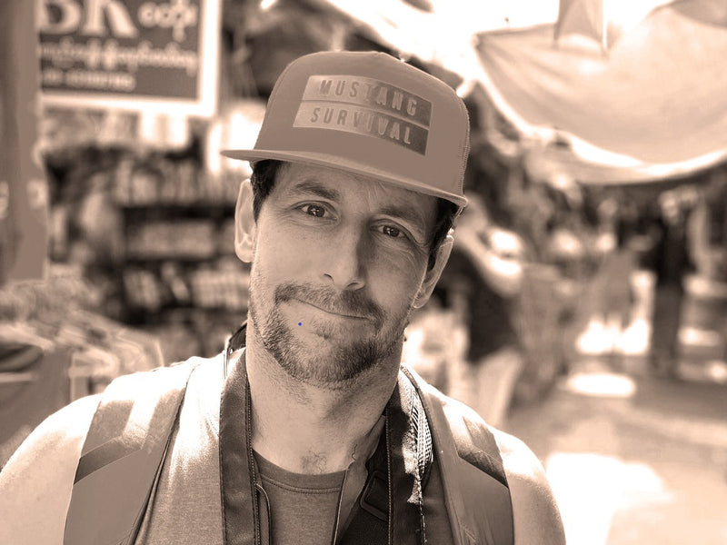 jimmy martinello wearing a mustang survival sponsored hat