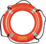 MRD030 30" Ring Buoy with Reflective Tape Orange