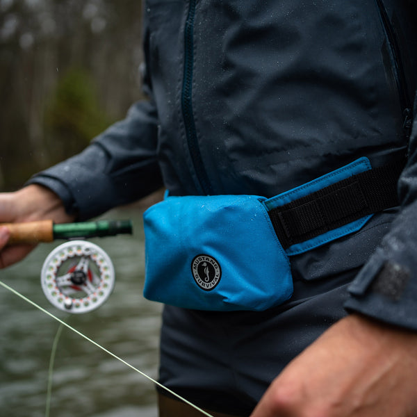 MD3070 Minimalist Manual Inflatable Belt Pack Azure (Blue)