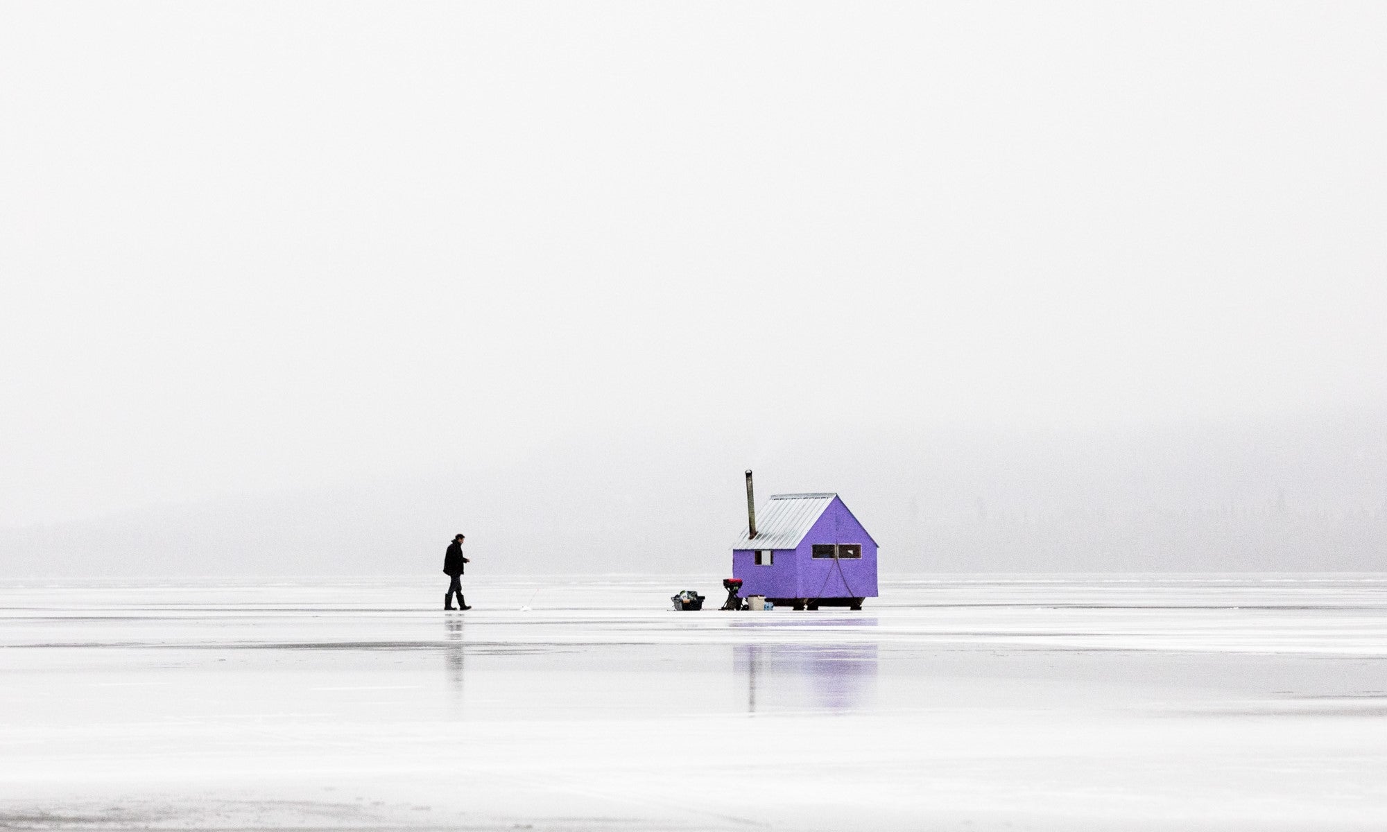 snow hut in northern canada
