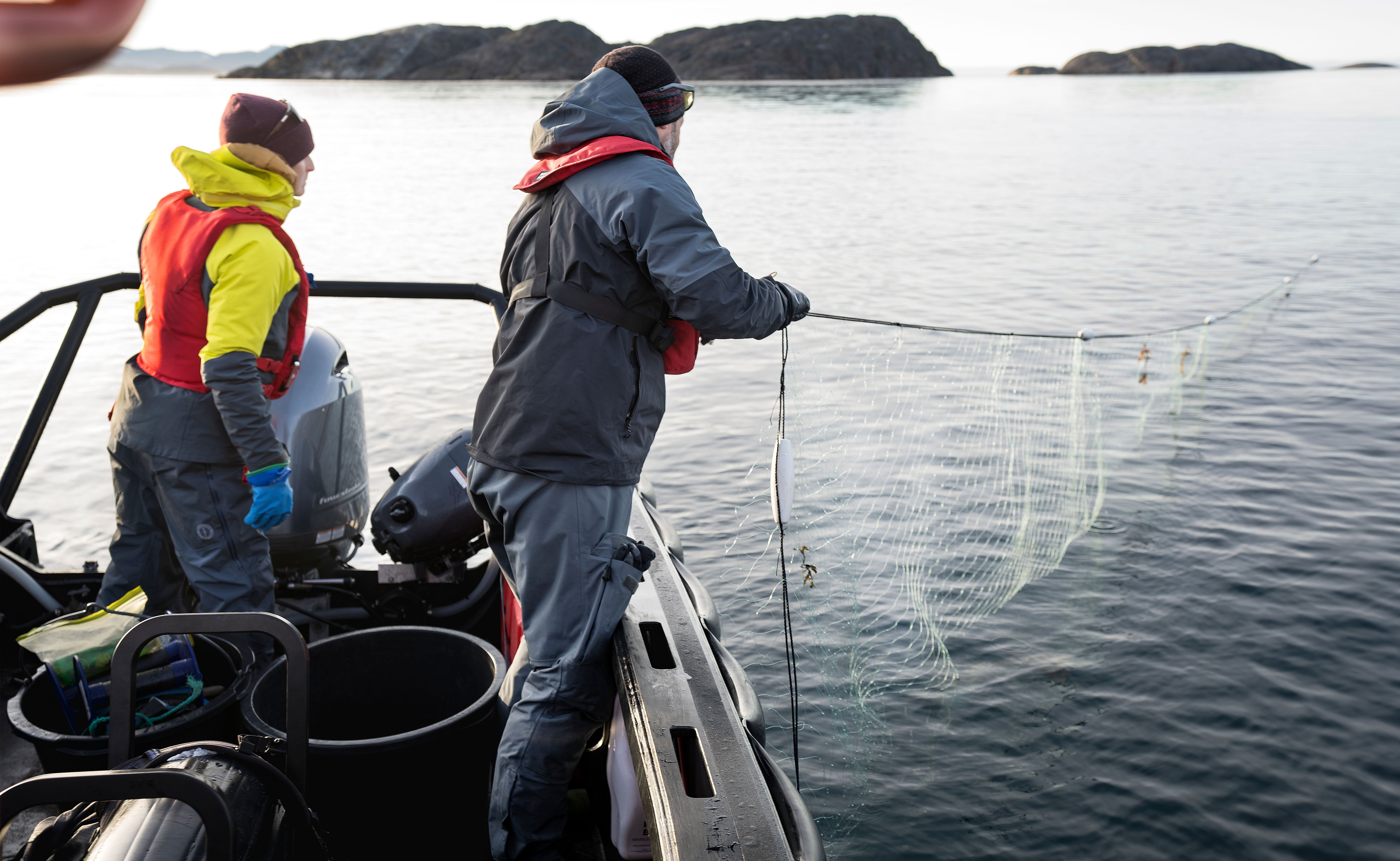 catching a fish while kayaking