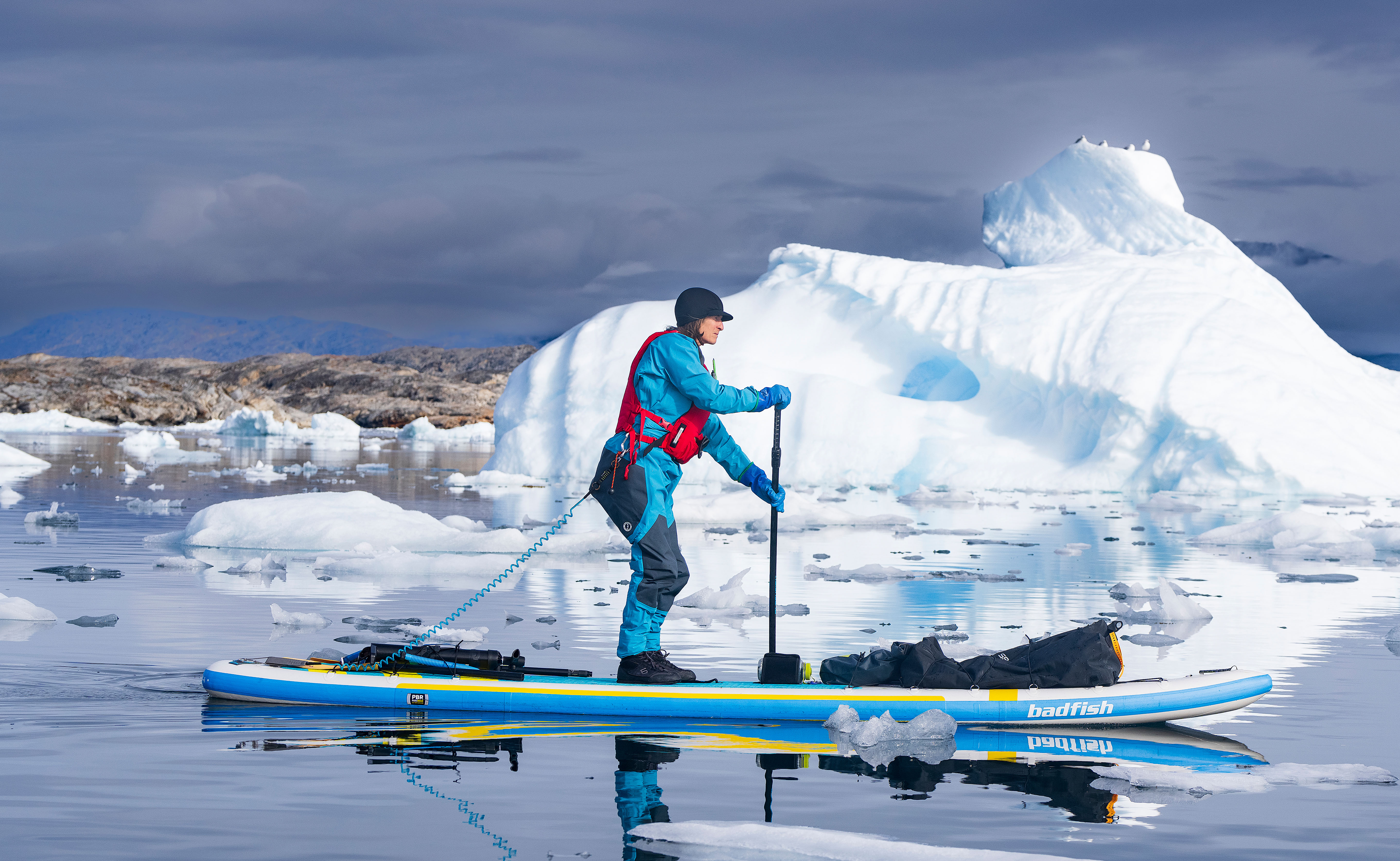 fishing in a kayak