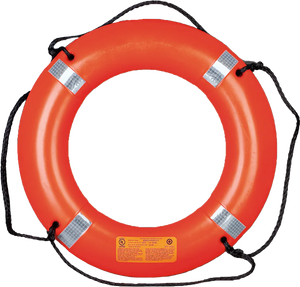 MRD030 30" Ring Buoy with Reflective Tape Orange