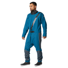 MSD100 Men's Quadra Dry Suit Ocean Blue-Admiral Grey