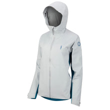MJ2950 Women's Callan Waterproof Jacket Mid Grey - Ocean Blue