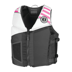 MV3600 Young Adult Rev Foam Vest Gray-White-Pink
